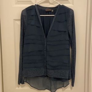 Textured navy shirt